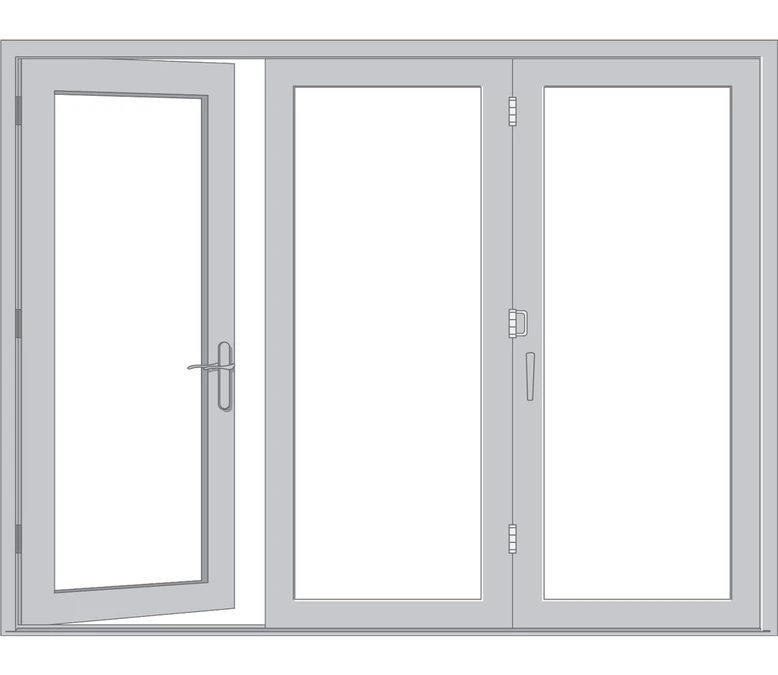 Plattsburgh Pella Architect Reserve Series Contemporary Bifold Patio Door