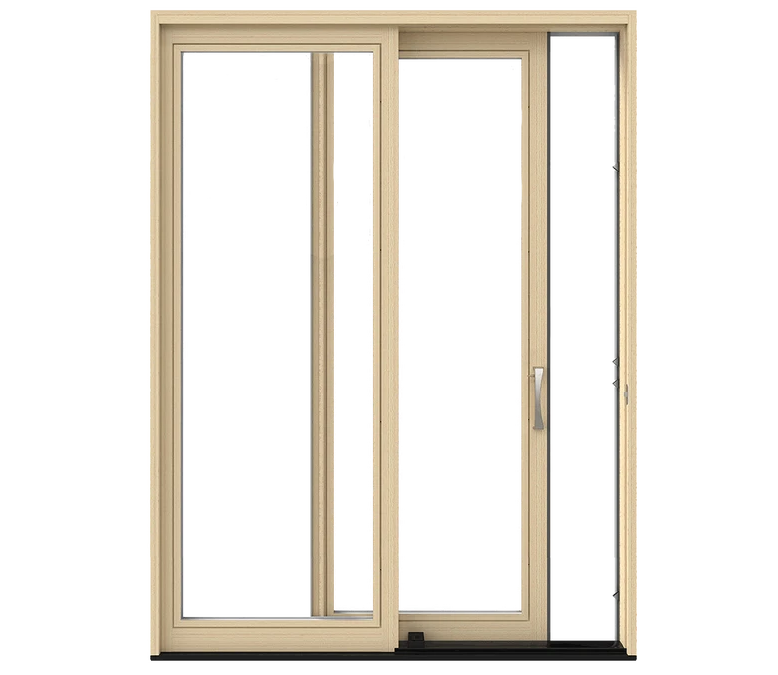 Plattsburgh Pella Lifestyle Series Wood Sliding Patio Doors